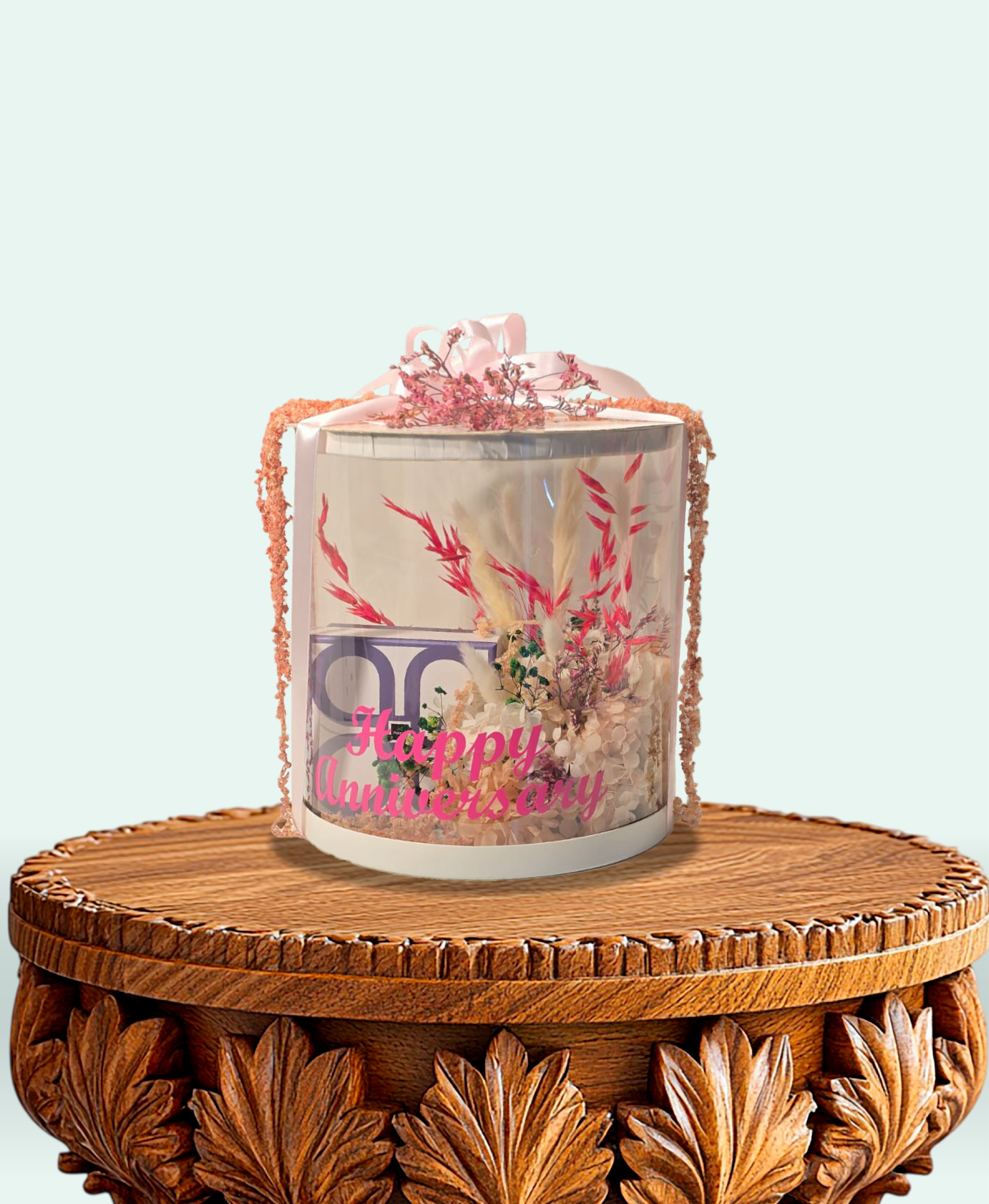 Blush Anniversary Bloom Dome